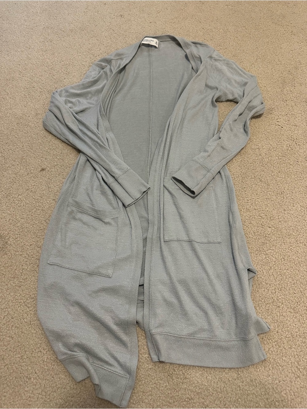 Abercrombie Open Front Long Cardigan